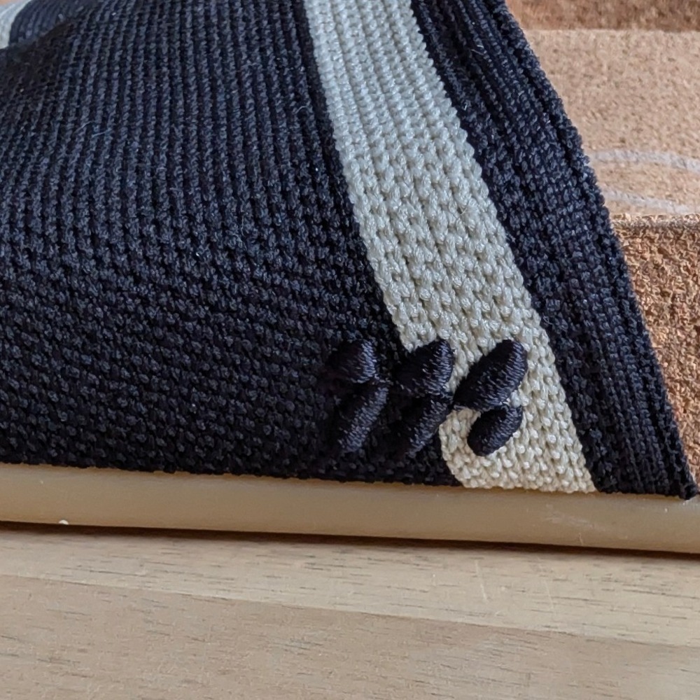 MESSAGE Mullen Slide Sandal -Black/Cream Size EU 39 (US 8.5/9) - Picture 5 of 10